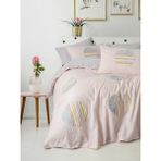 Cotton Box Puff Nakışlı Çift Kişilik Nevresim Takımı Tuft Gri - 240 x 260 cm