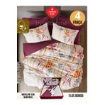 Cotton Box RNF Modeline Çift Kişilik Flos Bordo Nevresim Takımı