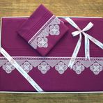Cotton Box Royal Saten Sultan Mürdüm Nevresim Takımı Kösem