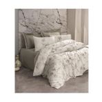 Cotton Box Saten Çift Kişilik Florid Vizon 200x220 cm Nevresim Takımı