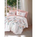 Cotton Box Saten Çift Kişilik Nevresim Takımı Verna Pudra