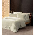 Cotton Box Silky Saten Cift Kisilik Nevresim Takimi Ekru
