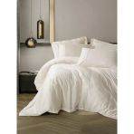 Cotton Box Silky Saten King Size Nevresim Takımı Ekru
