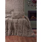 Cotton Box Tek Kişilik Peluş Yorgan Seti Bej 155X215 cm - 155 x 215 cm