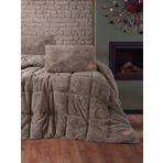 Cotton Box Tek Kişilik Peluş Yorgan Seti Bej 155X215 Cm