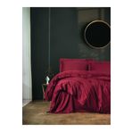 Cotton Box Tek Kisilik Saten Elegante Bordo Nevresim Takimi