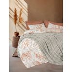Cotton Box Trim Çift Kişilik Kürk Battaniyeli Suave Gri Nevresim Takımı - 200 x 220 cm