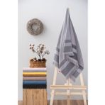 Cotton Box Twins 75x150 Gri Bukle Havlu