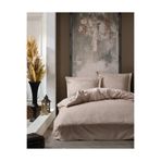 COTTON BOX TYC00337781170 Elegant Saten Nevresim Takımı Çift Kişilik Stripe Bej,200 x 220 Bej