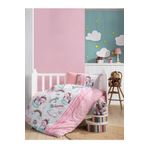 Cotton Box Unicorn Pembe Flanel & Pazen Kışlık Bebek Nevresim Takımı