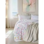 Cotton Box Vivid Çift Kişilik Pikeli Nevresim Takımı Flare Bej