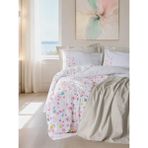 Cotton Box Vivid Tek Kişilik Pikeli Nevresim Takımı Flare Bej