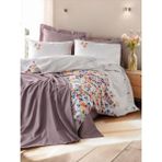 Cotton Box Vivid Tek Kişilik Pikeli Nevresim Takımı Flurry Lila