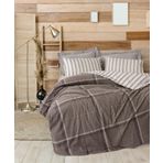 Cotton Box Warm Flanel Çift Kişilik Nevresim Takımı Caldo Kahve