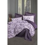 Cotton Box Willow Mor Çift Kişilik Saten Nevresim Takımı