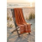 Cotton Collection Bukle Plaj Havlusu Çapa Orange