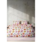 Cotton Collection Ranforce Nevresim Takımı Çiçek Bahçesi - Renkli - 160 x 220 cm
