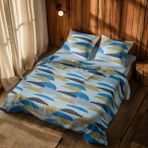 Cotton Collection Tek Kişilik Nevresim Takımı Adalar - Renkli - 160 x 220 cm