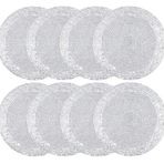COTTON CRAFT Glitz El Yapımı Boncuklu Bar İçecek Masa Üstü Koruma Bardak Altlıkları - 8'li Set - Cadılar Bayramı Hasadı Sonbahar Sonbahar Şükran Günü Tatili Noel Noel Kutlaması Şenlikli Parti - 4 inç