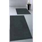 Cotton Crafty Pamuk Dokuma Su Emici Banyo Paspas Seti, Banyo Halısı, Victoria 2 Li Klozet Takım 60X100 - 60X50 - Antrasit