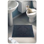 Cotton Crafty Pamuk Dokuma Su Emici Banyo Paspası Ayak 60x40 Cm ANTRASİT