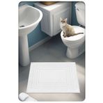 Cotton Crafty Pamuk Dokuma Su Emici Banyo Paspası Vera 60x50 Cm BEYAZ