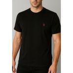 Cotton Hause Erkek Siyah Bisiklet Yaka Regular Fit Basic Tişört C1T0N2O2