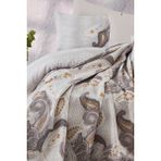 Cotton Life Antique Kahve Tek Kişilik Pamuklu Pike Takımı - 160 x 240 cm