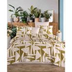 Cotton Life Cotton Lixe Çift Kişilik Baskılı Pike Takımı Marvin - Açık Yeşil