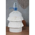 Cotton Maison Naturel Fırfırlı Damacana Kılıfı Çift Fırfırlı Vintage, 4276