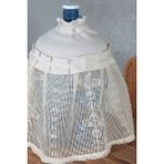 Cotton Maison Naturel Fırfırlı Damacana Kılıfı File Vintage - 26x45 Cm - Krem