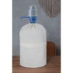 Cotton Maison Naturel Fırfırlı Damacana Kılıfı Orta Dantelli Krem, 4277