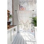 Cotton Maison Naturel Potlu Perde Retro Krem