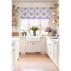 Cotton Maison Potlu Tül Perde Provence Fırfırlı, 140 x 200, 4688, Lila