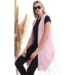 Cotton Mood 20342974 Azra Pervazlı Uzun Kolsuz Ceket Gul Kurusu - Gül Kurusu