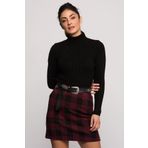 Cotton Mood 7396000 Siyah İnce Fitilli Kaşkorse Balıkçı Yaka Uzun Kol Kadın Kazak