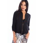Cotton Mood Ince Gabardin Eteği Bağcıklı Kolej Mont Sıyah 20022364