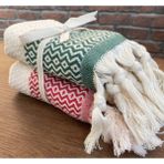 Cotton Therapy 2'li 40X90 cm Elmas Peşkir Yılbaşı Renklerinde Hediye Seti - 40 x 90 cm - Kırmızı - Yeşil
