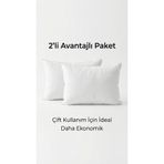 cottoncloth Kırlent İçYastık 2’li Premium Boncuk Silikon 40x60 cm 400 gr Dolgun Çökme Yapmaz Vakumlu Yıkanabilir