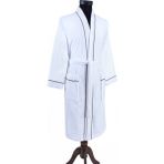 Cottonea % 100 Pamuklu Laodikeia Kimono Bornoz Kadın Erkek Unisex Beyaz - S - M
