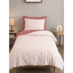 Cottonest Çizgili Nevresim Takımı Tek & Çift Kişilik – Yumuşak Dokulu, Modern Tasarım, Çok Renkli - Kiremit - 160 x 220 cm