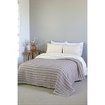 Cottonest Lüks Multi Muslin %100 Pamuk Çift Kişillik Yatak Örtüsü 230X250 cm Battal Boy 2 Yastıklı - Krem - Kahverengi - 230 x 250 cm