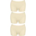 Cottonhill Basic Lazer Kesim Dikişsiz Kadın Boxer Külot Ten 3'lü Paket - Renkli - XL
