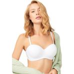Cottonhill Krem Balenli Toparlayıcı Dolgusuz Straplez Sütyen - 90B