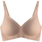 Cottonhill Seamless Bra - Pure | Kahverengi Lazer Kesim Dikişsiz Ayarlanabilir Askılı Balensiz Kadın Sütyen - 75B