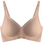 Cottonhill Seamless Bra - Pure | Kahverengi Lazer Kesim Dikişsiz Ayarlanabilir Askılı Balensiz Kadın Sütyen - 85B