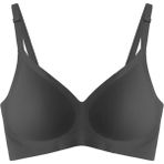 Cottonhill Seamless Bra - Pure | Siyah Lazer Kesim Dikişsiz Ayarlanabilir Askılı Balensiz Kadın Sütyen - 75B