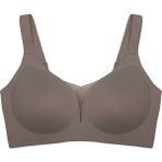 Cottonhill Seamless Bra - Shape | Kahverengi Lazer Kesim Dikişsiz Toparlayıcı Büyük Beden Tüllü Kadın Sütyen - 90C