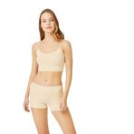 Cottonhill Underwear Basic Lazer Kesim Dikişsiz Kadın Boxer Külot 3'Lü Paket,Renkli-2 S