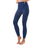 Cottonhill Underwear Lacivert Yüksek Bel Toparlayıcı Seamless Kadın Spor Tayt,Lacivert Xs